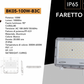 Faretto LED da Esterno BK05 CCT IP65 – 30W 50W 100W 150W 200W, Faro LED Impermeabile 3000K/4000K/6500K, Luce Bianca, Illuminazione Esterni Giardino Cortile Facciata BK05