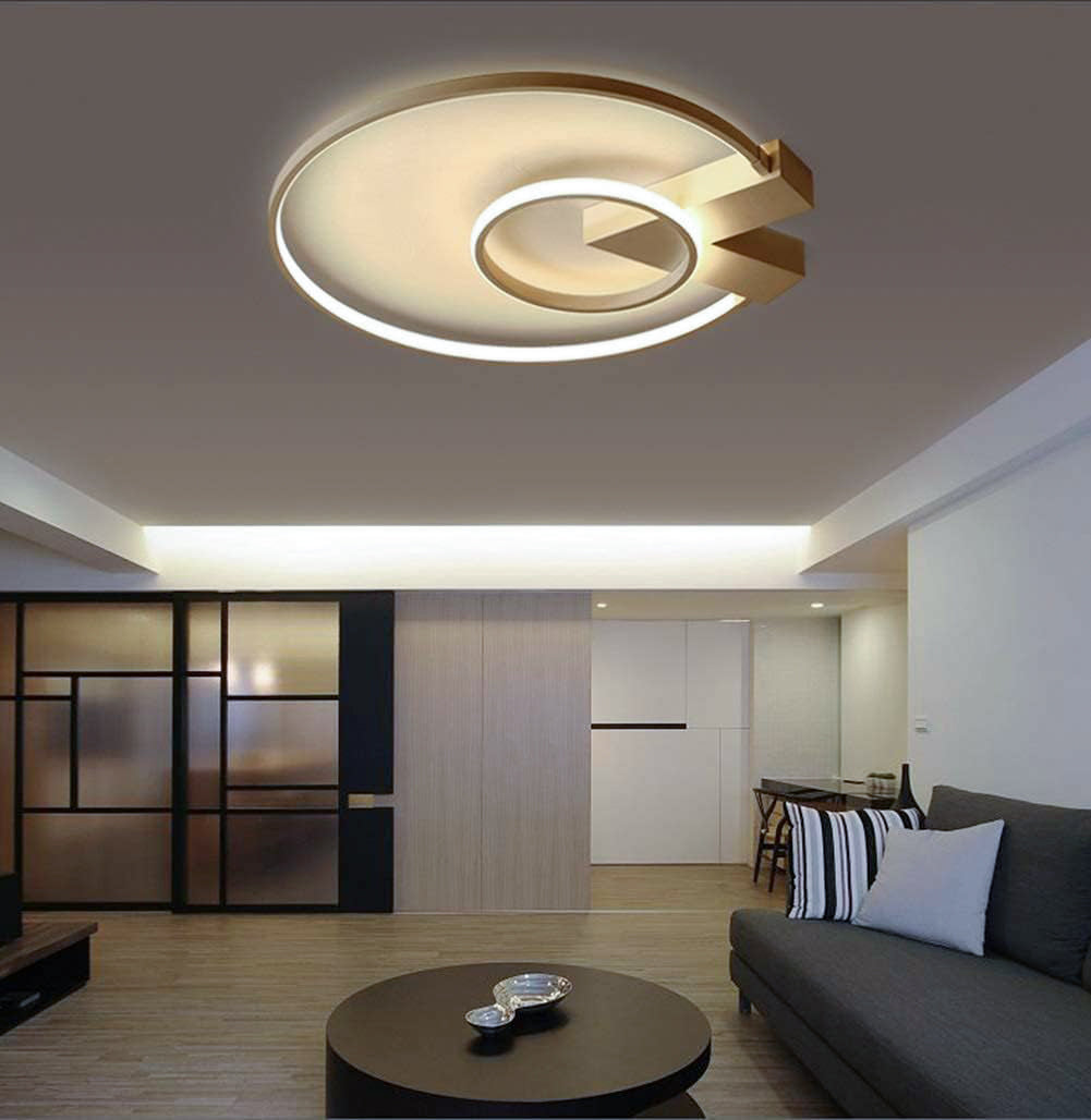 TEKHOME Lampada da soffitto a LED 50 cm 32 W Lampada da soggiorno Lampadario in ferro battuto PN-04