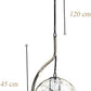Lampadario a sospensione in vetro OBLO'LP-87