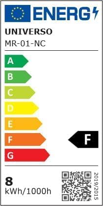 Applique da Muro LED 8W 3000K, Orientabile Rotonda, Bianco/Nero, Moderno Design per Camera da Letto, Corridoio, Soggiorno, Lampada da Parete Interno MR-01