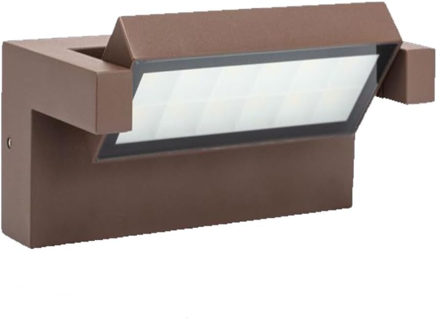 Applique LED da Esterno 21W IP65 CCT-Switch 3000K-4000K-6500K, Lampada da Parete Moderna in Alluminio e Vetro, Impermeabile per Facciata, Giardino e Balcone 472
