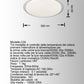 TEKHOME Lampada da Soffitto LED Ø580mm / 26-52W / 3000K-6500K / Modello C04 – 3 Colori Selezionabili – Plafoniera Moderna in Acrilico e Metallo per Camera, Cucina, Soggiorno C04