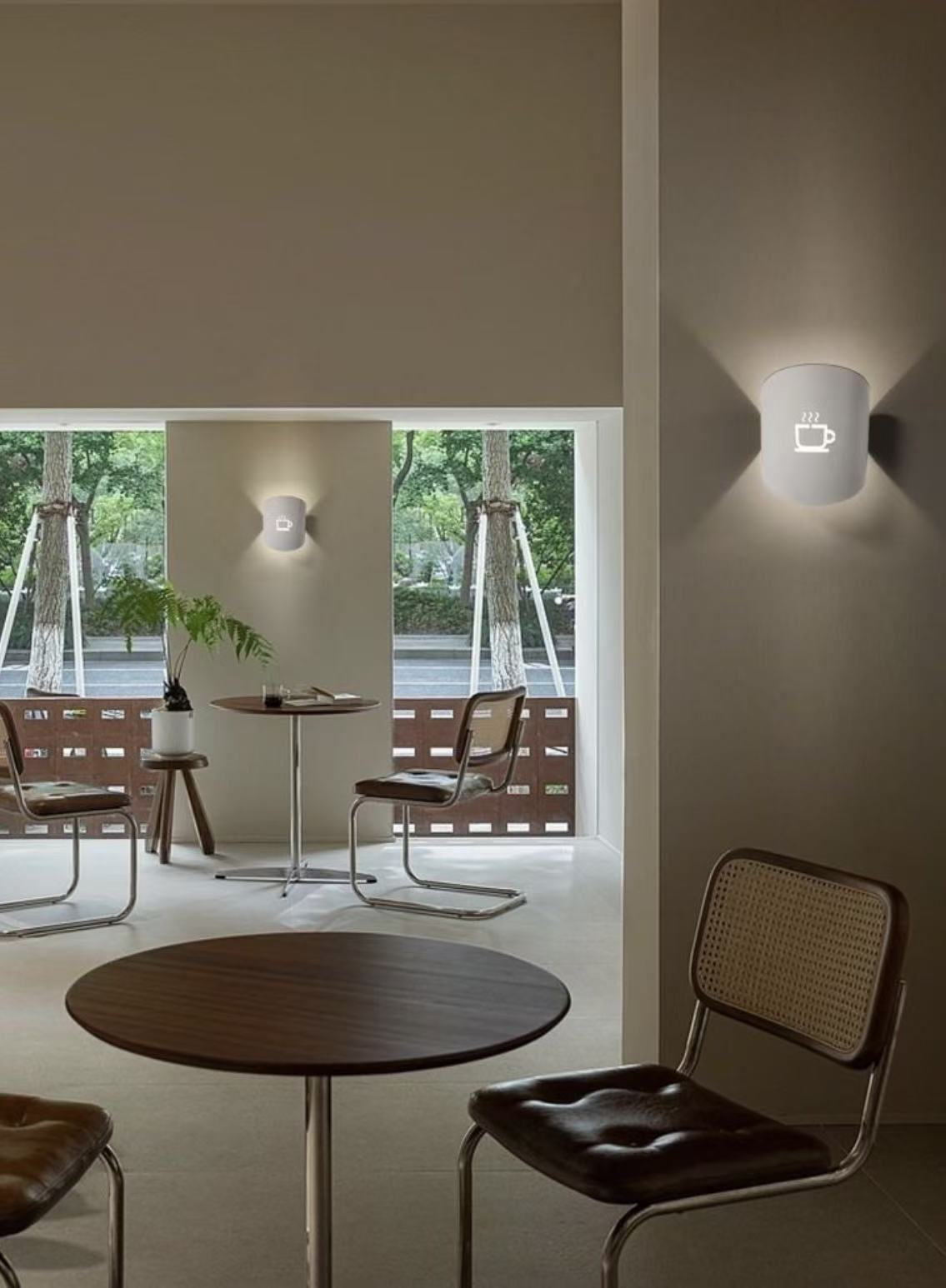 TEKHOME Applique da muro design caffè G9, lampada da parete moderna in metallo e ceramica, 1XG9, colore nero o bianco, per soggiorno cucina bar AQ45