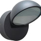 Applique LED da Esterno 12W IP54, Lampada da Parete Moderna Rotonda in Alluminio e Vetro, 720LM, Impermeabile per Facciata, Balcone e Giardino 570