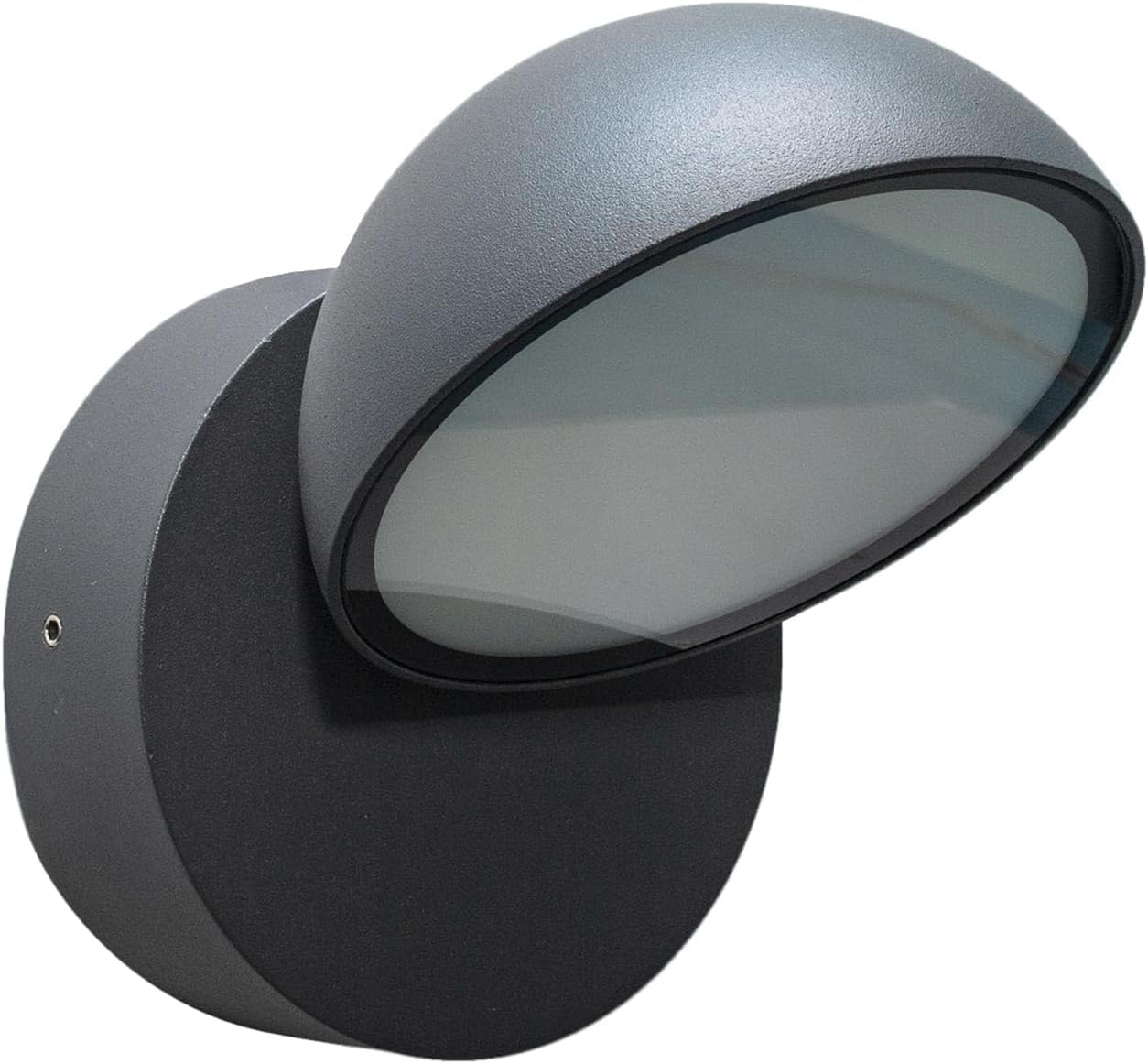 Applique LED da Esterno 12W IP54, Lampada da Parete Moderna Rotonda in Alluminio e Vetro, 720LM, Impermeabile per Facciata, Balcone e Giardino 570