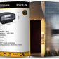 Applique lampada da muro parete in alluminio e vetro per esterno casa locali terrazza IP65 con attacco per lampadine E27 [lampadina esclusa] ES29