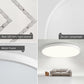 TEKHOME Plafoniera LED Soffitto 36/45W,3colore 3600/4950LM IP40 Impermeabile Rotonda Ø48/60CM Lampadario LED Moderna Luce Soffitto per Cameretta, Cucina, Soggiorno, Balcone -LV