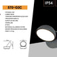 Applique LED da Esterno 12W IP54, Lampada da Parete Moderna Rotonda in Alluminio e Vetro, 720LM, Impermeabile per Facciata, Balcone e Giardino 570