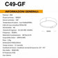 TEKHOME Plafoniera a led da interno moderna a soffitto forma tonda lampada adatta per camera da letto salone soggiorno solotto cucina locali commerciali 46W C49