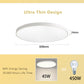 TEKHOME Plafoniera LED Soffitto 36/45W,3colore 3600/4950LM IP40 Impermeabile Rotonda Ø48/60CM Lampadario LED Moderna Luce Soffitto per Cameretta, Cucina, Soggiorno, Balcone -LV