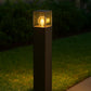 Lampione da Giardino Esterno IP44 con Attacco E27, Palo Luce da Esterno in Alluminio, Colonna Luminosa per Giardino, Vialetto, Terrazza – 440mm-B440