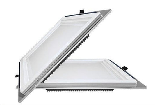 Pannello LED da Incasso Quadrato 9W 900LM 3000K Luce Calda, Faretto LED da Soffitto 120x120mm, Foro 94x94mm, Pannello da Incasso per Cartongesso, 1 Pezzo, P94E-QC