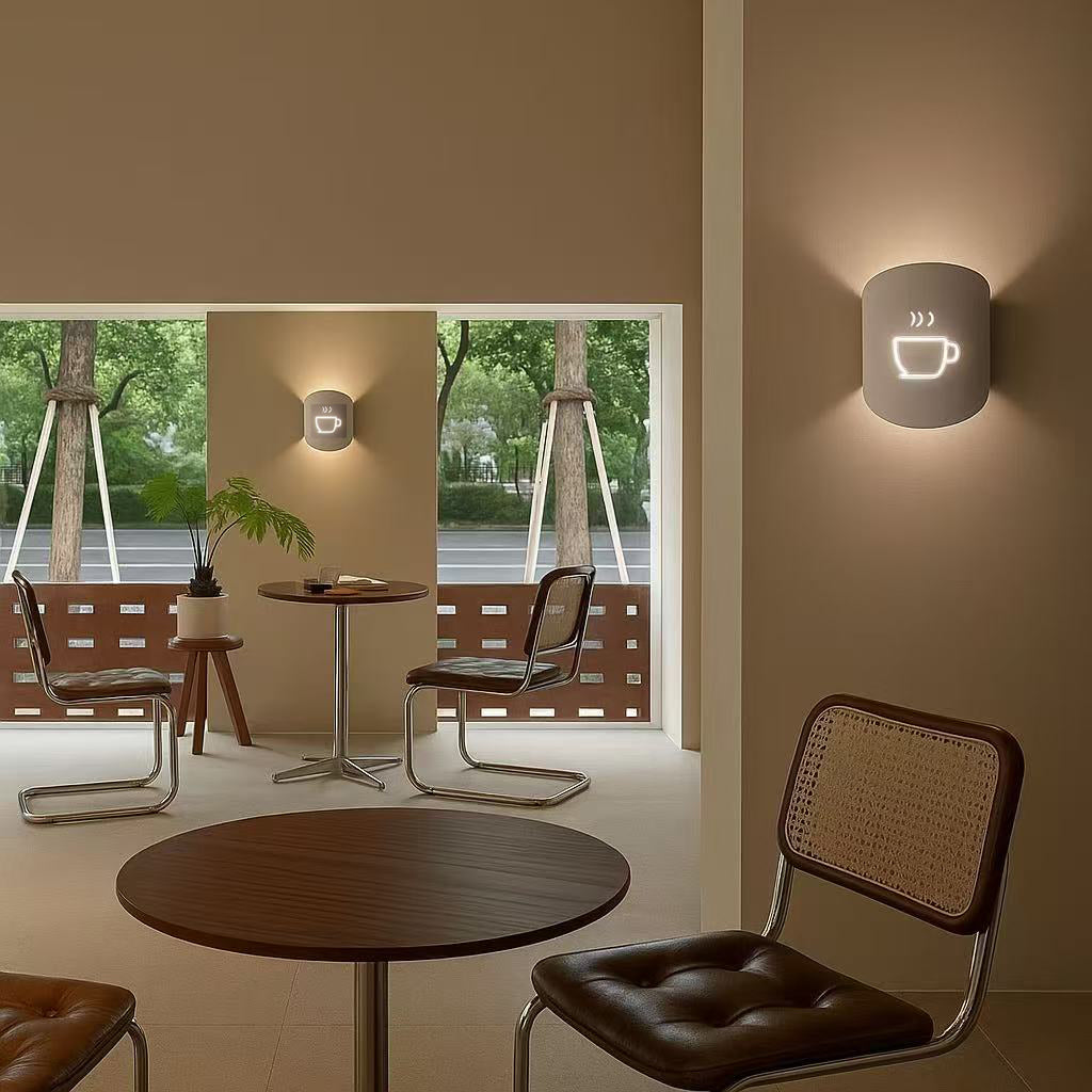 TEKHOME Applique da muro design caffè G9, lampada da parete moderna in metallo e ceramica, 1XG9, colore nero o bianco, per soggiorno cucina bar AQ45