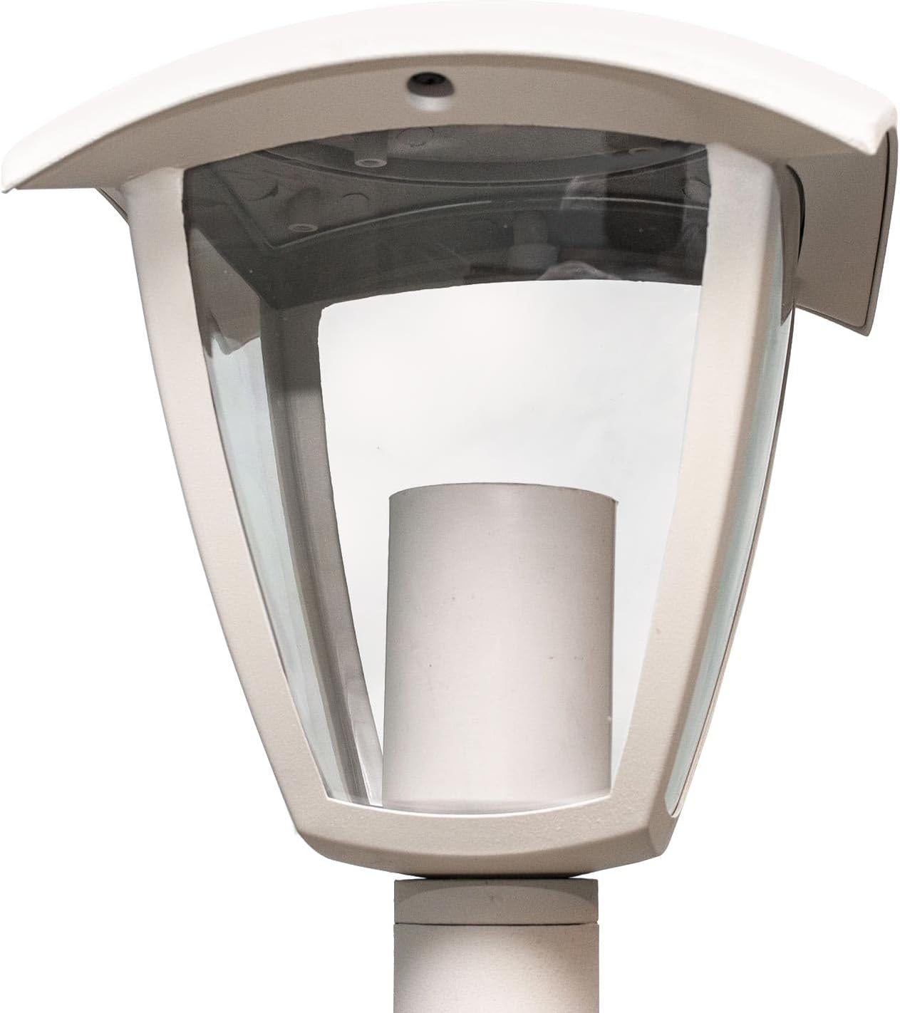 Lampione da Giardino da Esterno IP44, Attacco E27, Palo da 86cm in Alluminio, Bianco/Grigio Scuro 819PB-B860