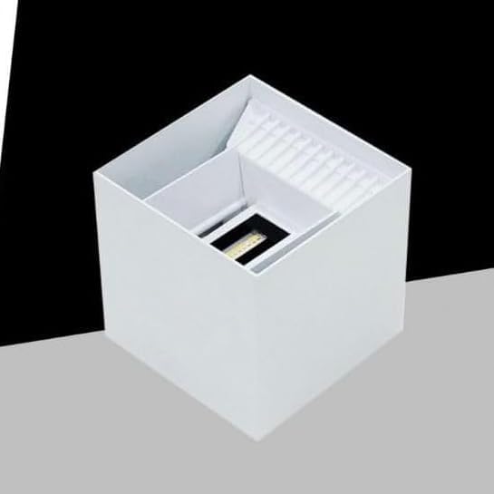 Applique da Esterno LED 22W IP65 – Lampada da Parete Moderna Up&Down Regolabile, Alluminio, 2000 Lumen, Bianco/Nero/Grigio, Luce 3000K/4000K/6500K ES66