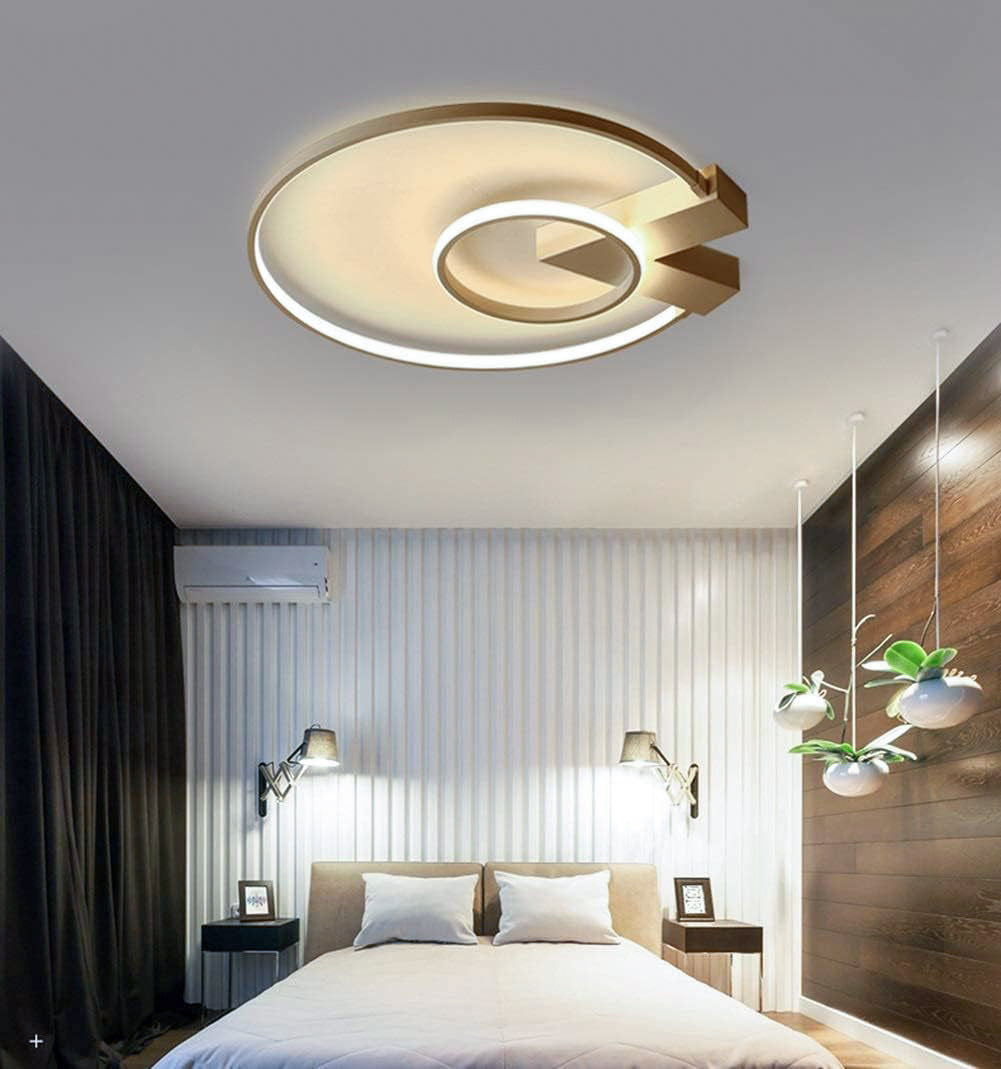 TEKHOME Lampada da soffitto a LED 50 cm 32 W Lampada da soggiorno Lampadario in ferro battuto PN-04