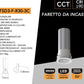 Mini Faretto LED da Incasso COB CCT 5W, Selezione Luce 2700K/4000K/6000K, CRI≥90, Foro Ø30 mm, Fascio 26°, Spot LED per Vetrine, Mobili, Mensole e Controsoffitti, Modello HTSD3-F-R30-3C