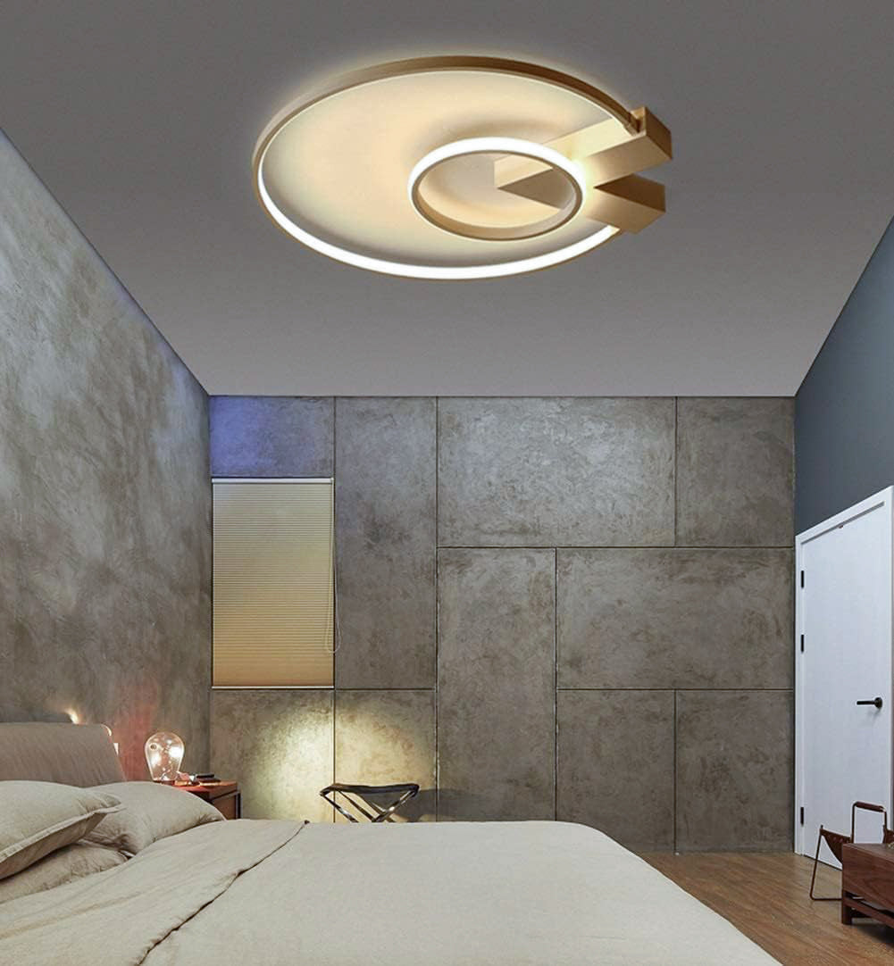 TEKHOME Lampada da soffitto a LED 50 cm 32 W Lampada da soggiorno Lampadario in ferro battuto PN-04