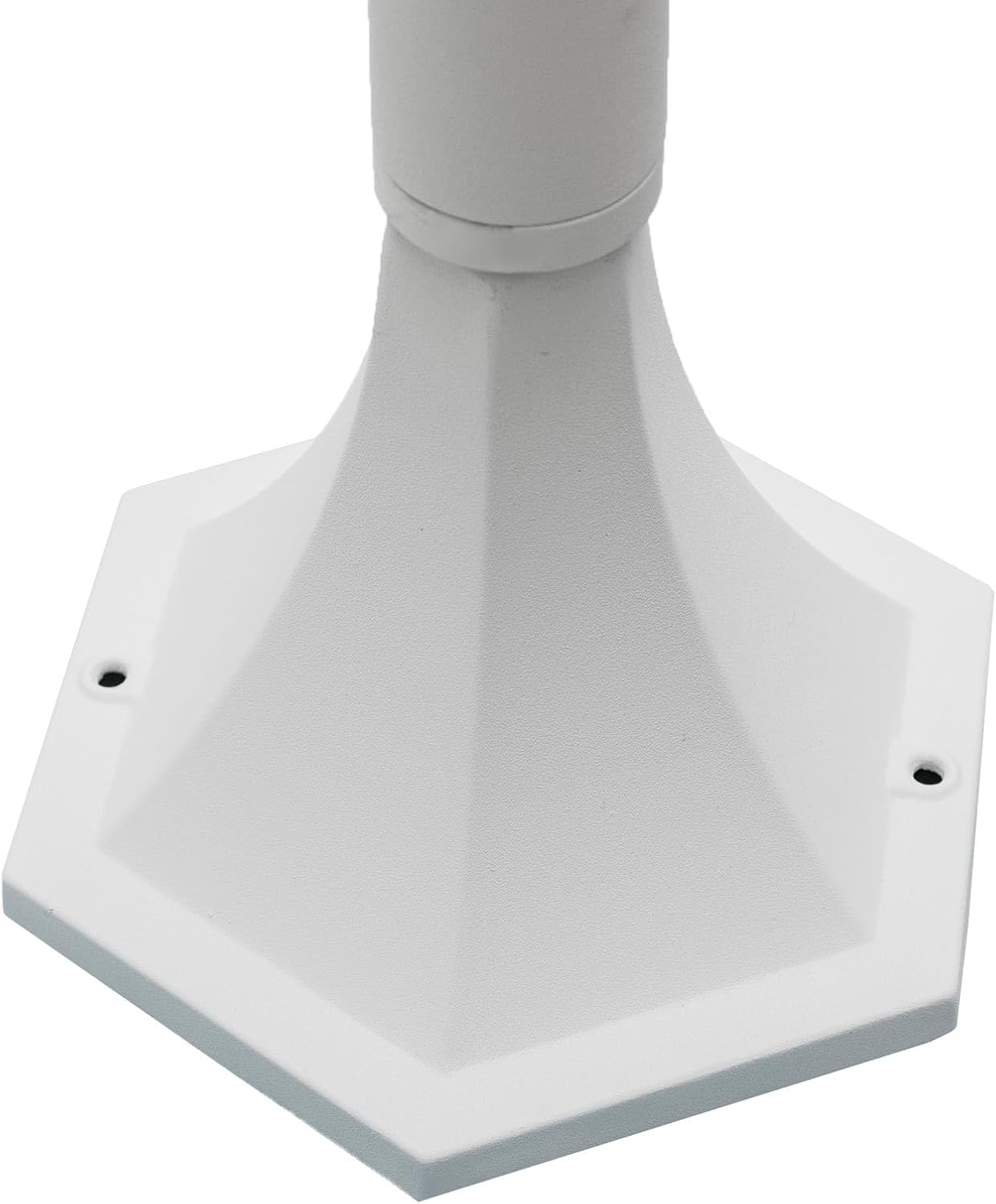 Lampione da Giardino da Esterno IP44, Attacco E27, Palo da 86cm in Alluminio, Bianco/Grigio Scuro 819PB-B860