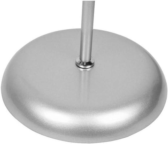 Lampada da Terra con Doppia Luce, Attacco E27 x2, Piantana Moderna in Metallo, Interruttore a Pedale, per Salotto Camera Studio D23