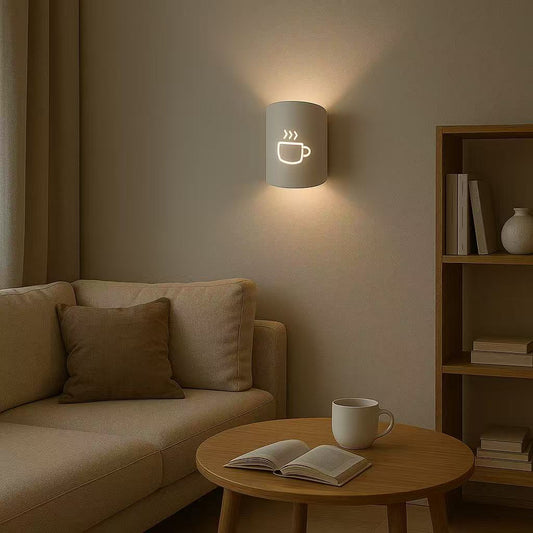 TEKHOME Applique da muro design caffè G9, lampada da parete moderna in metallo e ceramica, 1XG9, colore nero o bianco, per soggiorno cucina bar AQ45