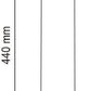 Lampione da Giardino Esterno IP44 con Attacco E27, Palo Luce da Esterno in Alluminio, Colonna Luminosa per Giardino, Vialetto, Terrazza – 440mm-B440