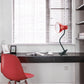 Lampada da Tavolo con Pinza – Attacco E27, Braccio Flessibile 40 cm, Metallo, Luce Direzionabile, Max 60W – Studio, Scrivania, Cameretta D21
