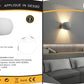 TEKHONE Applique da Parete in Gesso Bianco Design Moderno Up & Down, Lampada da Muro per Soggiorno Camera Corridoio, Attacco G9 – GS-E07