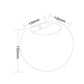TEKHONE Applique da Parete in Gesso Bianco Design Moderno Up & Down, Lampada da Muro per Soggiorno Camera Corridoio, Attacco G9 – GS-E07