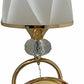 TEKHOME Applique da Parete Classica con Braccio Orientabile, Design Vintage, Attacco E27 60W, per Interni, Disponibile in Oro e Argento, Metallo e Vetro (Senza Lampadina) E18