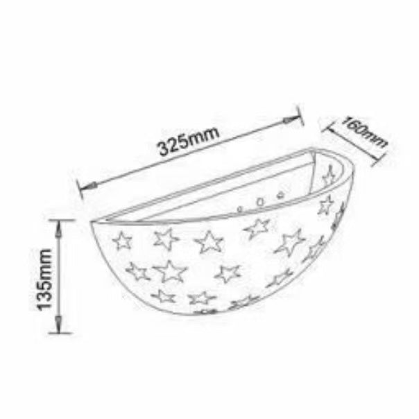 TEKHONE Applique in Gesso da Parete Moderna, Luce Indiretta Decorativa, Verniciabile, Attacco R7S, Bianco per Soggiorno Camera da Letto Corridoio – GS-E61