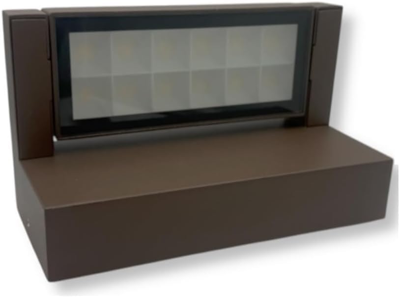 Applique LED da Esterno 21W IP65 CCT-Switch 3000K-4000K-6500K, Lampada da Parete Moderna in Alluminio e Vetro, Impermeabile per Facciata, Giardino e Balcone 472