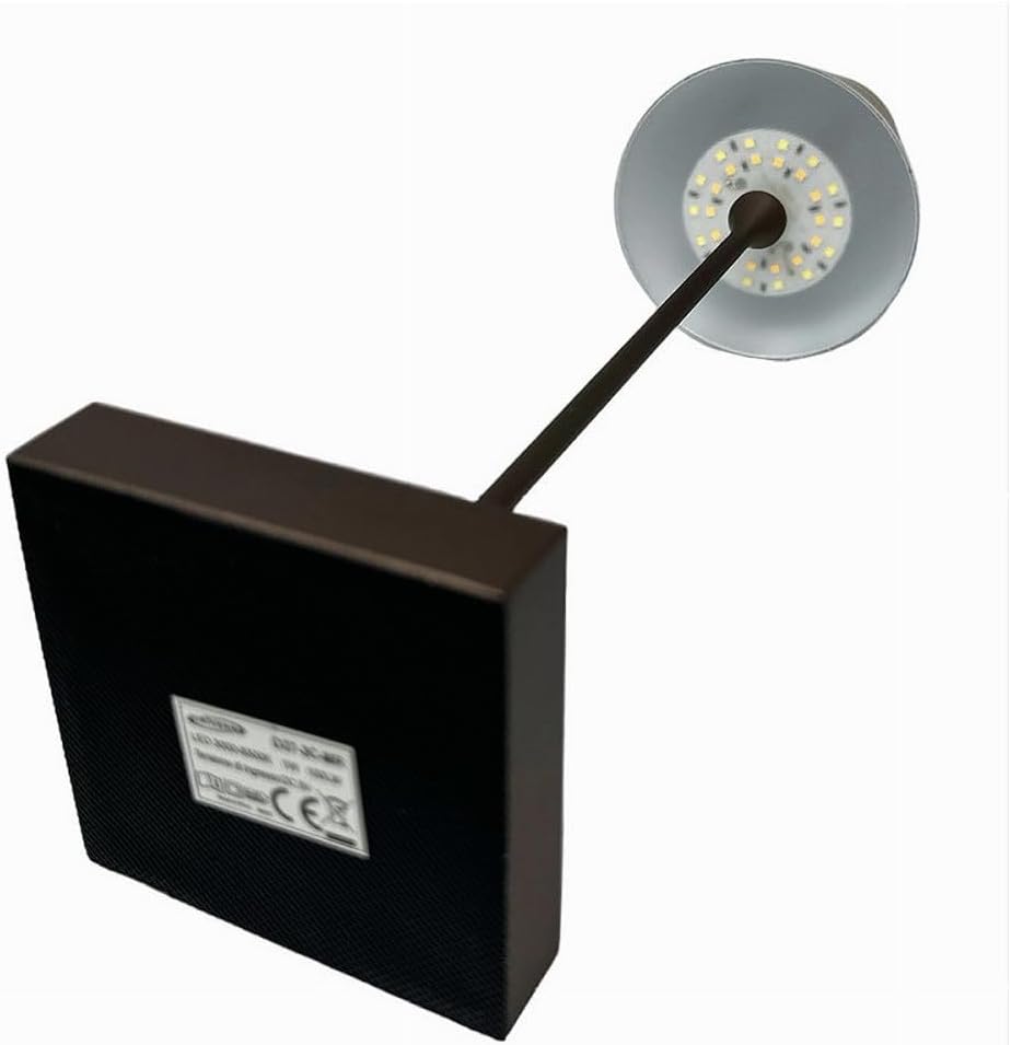 Lampada da Tavolo Ricaricabile LED  – Senza Fili, 3 Temperature di Colore, Dimmerabile Touch, USB, Moderna per Ristorante, Camera, Comodino D27-3C