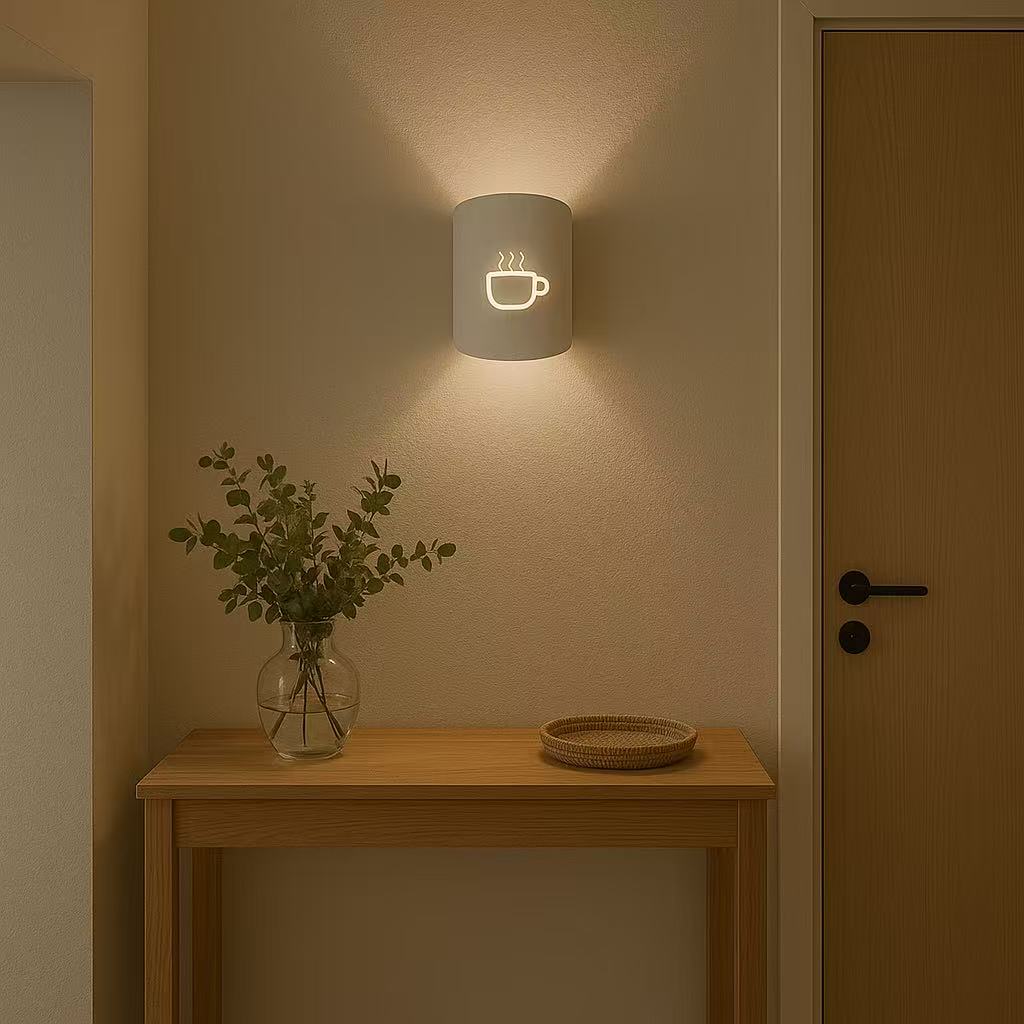 TEKHOME Applique da muro design caffè G9, lampada da parete moderna in metallo e ceramica, 1XG9, colore nero o bianco, per soggiorno cucina bar AQ45