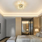 TEKHOME Lampadario Camera Da Letto Moderni, Oro/Argento, Plafoniera soffitto con cristalli di fuochi d'artificio, 10X G9, Lampade a sospensione pre Soggiorno, Cameretta PN-13