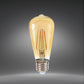 Lampadine LED E27 ST64 8W, Confezione da 5 Pezzi, 880LM, 2600K/3000K, Lampadina in Vetro Trasparente o Ambrato, Illuminazione a 360°, Basso Consumo Energetico, Non Dimmerabile, Modello ST64