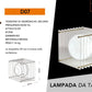 Lampada da Tavolo, Design Moderno in Resina, Attacco G9, 20×20 cm, Lampada Decorativa per Camera da Letto, Soggiorno e Studio (Lampadina non Inclusa) D07