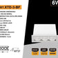 Faretto LED da Incasso Rettangolare 6W, 3 Spot, CRI ≥90, Fascio 24°, Alluminio Bianco, AC 200-240V, Faretti da Incasso per Cartongesso e Controsoffitto, 3000K/4000K/6500K, 1 Pezzo, XTD-3