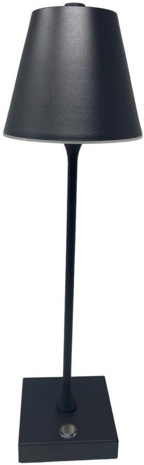 Lampada da Tavolo Ricaricabile LED  – Senza Fili, 3 Temperature di Colore, Dimmerabile Touch, USB, Moderna per Ristorante, Camera, Comodino D27-3C
