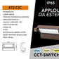 Applique LED da Esterno 21W IP65 CCT-Switch 3000K-4000K-6500K, Lampada da Parete Moderna in Alluminio e Vetro, Impermeabile per Facciata, Giardino e Balcone 472