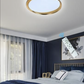TEKHOME Plafoniera LED Soffitto con Telecomando, 46W Ø49cm 6500K, Dimmerabile, CRI≥80, 3680LM, IP20, Luce Bianca Fredda, Design Moderno in Ferro Verniciato e Acrilico, per Camera da Letto, Soggiorno C18-OF