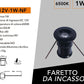 5 Pezzi,Mini Faretto LED da Incasso IP65 DC12V 1W, Luce 3000K / 4000K /6500K / Blu/Rossa/Verde, Foro Ø15 mm, Illuminazione per Scale, Pavimenti, Giardino, Deck e Piscina, 12V-1W