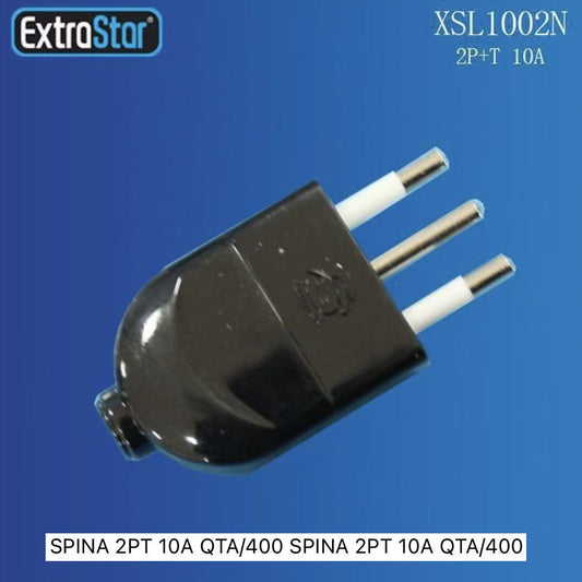 5 Pezzi – Spina Elettrica Italiana 2P+T 10A 250V – Spina Maschio con Terra per Cavi e Lampade –Modello XSL1002N