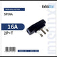 5 Pezzi Spina Elettrica Italiana 16A 2P+T con Terra, Presa Standard Italiano, Alta Resistenza – XSL1027AN