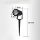 TEKHOME Faretto da Giardino LED IP65 5W 660LM, Lampada da Terra per Esterno con Picchetto, Orientabile, in Alluminio e Vetro Temperato, per Prato, Sentiero e Aiuole – 3000K/4000K/6500K