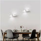 TEKHONE Applique da Parete in Gesso Bianco Moderno, Doppia Emissione di Luce, Attacco G9, Verniciabile, Lampada da Muro per Soggiorno Camera Corridoio – GS-E77
