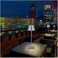 Lampada da Tavolo Ricaricabile LED  – Senza Fili, 3 Temperature di Colore, Dimmerabile Touch, USB, Moderna per Ristorante, Camera, Comodino D27-3C