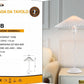 Lampada da Tavolo  E27 – Design Elegante con Paralume Plissettato, Lampada da Comodino Moderna, Interruttore su Cavo, Bianco, per Camera da Letto e Soggiorno D25-B