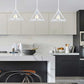 Lampadario moderno a triangolo senza lampadina E 27, in ferro stile moderno  A35