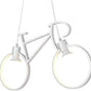 lampadario pendente bike LED lampada a sospensione bicicletta arredamento moderno doppio portalampada attacco E27 luci intercambiabili  A10